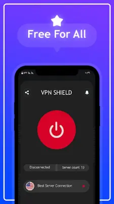 Turbo fast VPN- private,secure android App screenshot 1